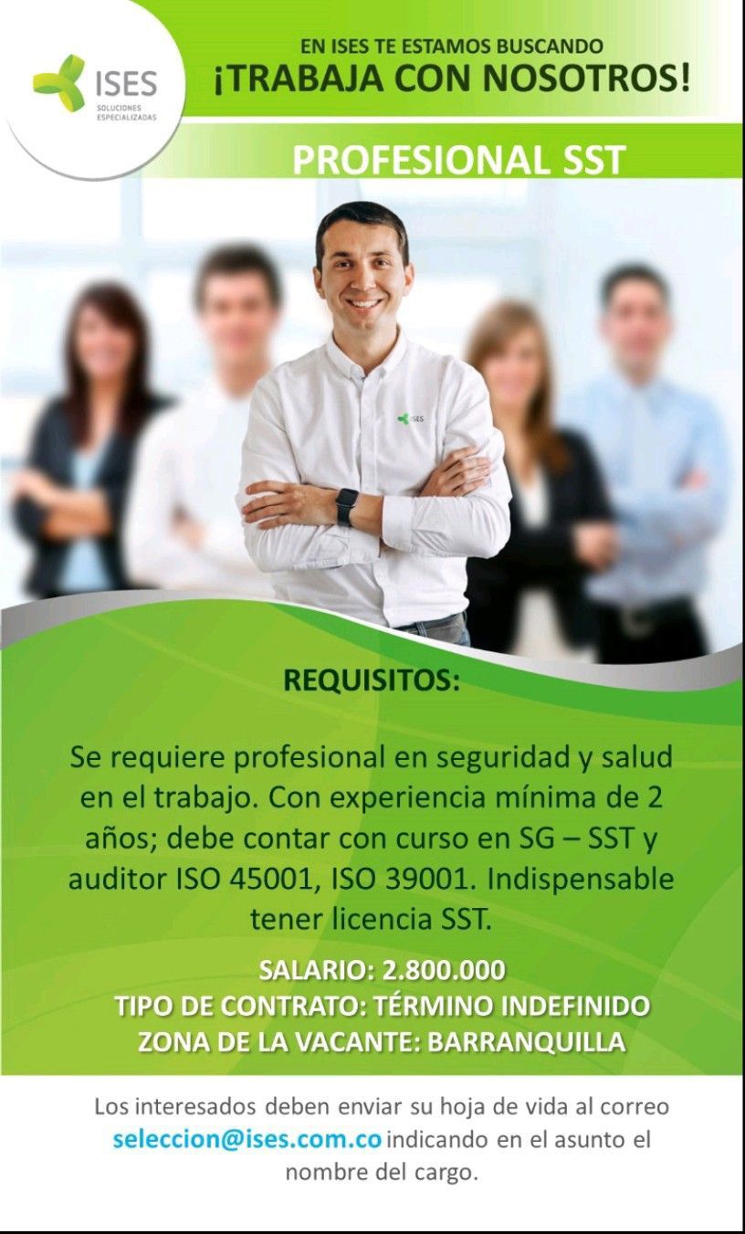 Vacante salud y seguridad