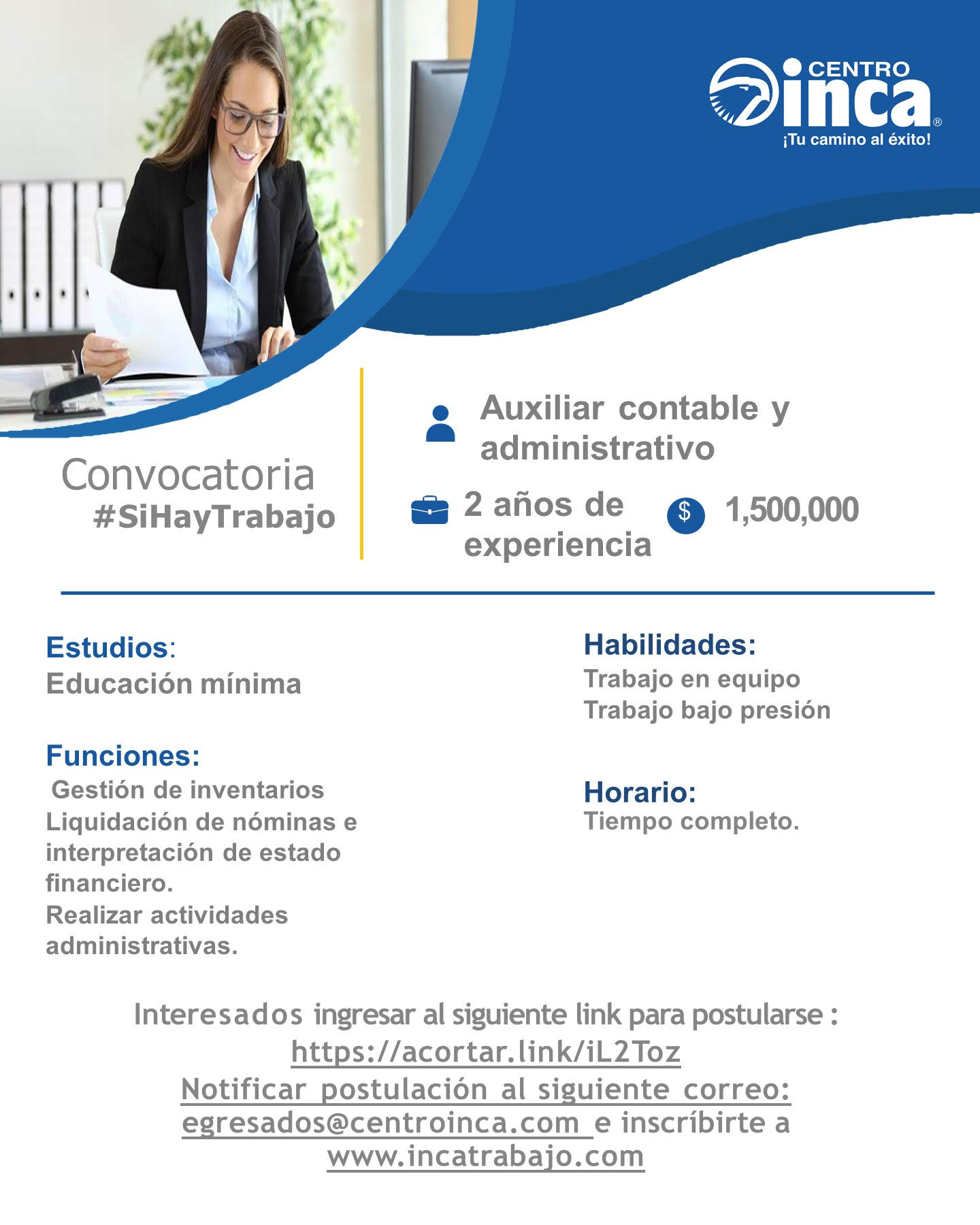 Aux contable y admin