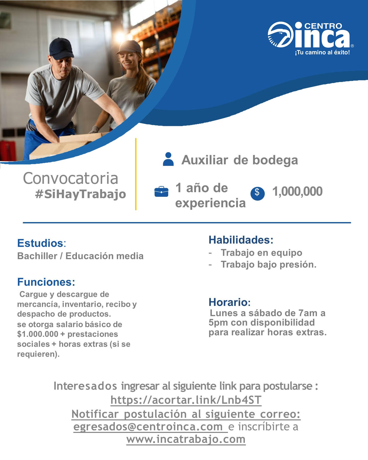 Auxiliar de bodega