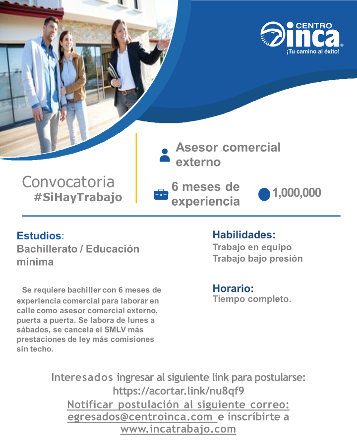 Asesor comercial externo