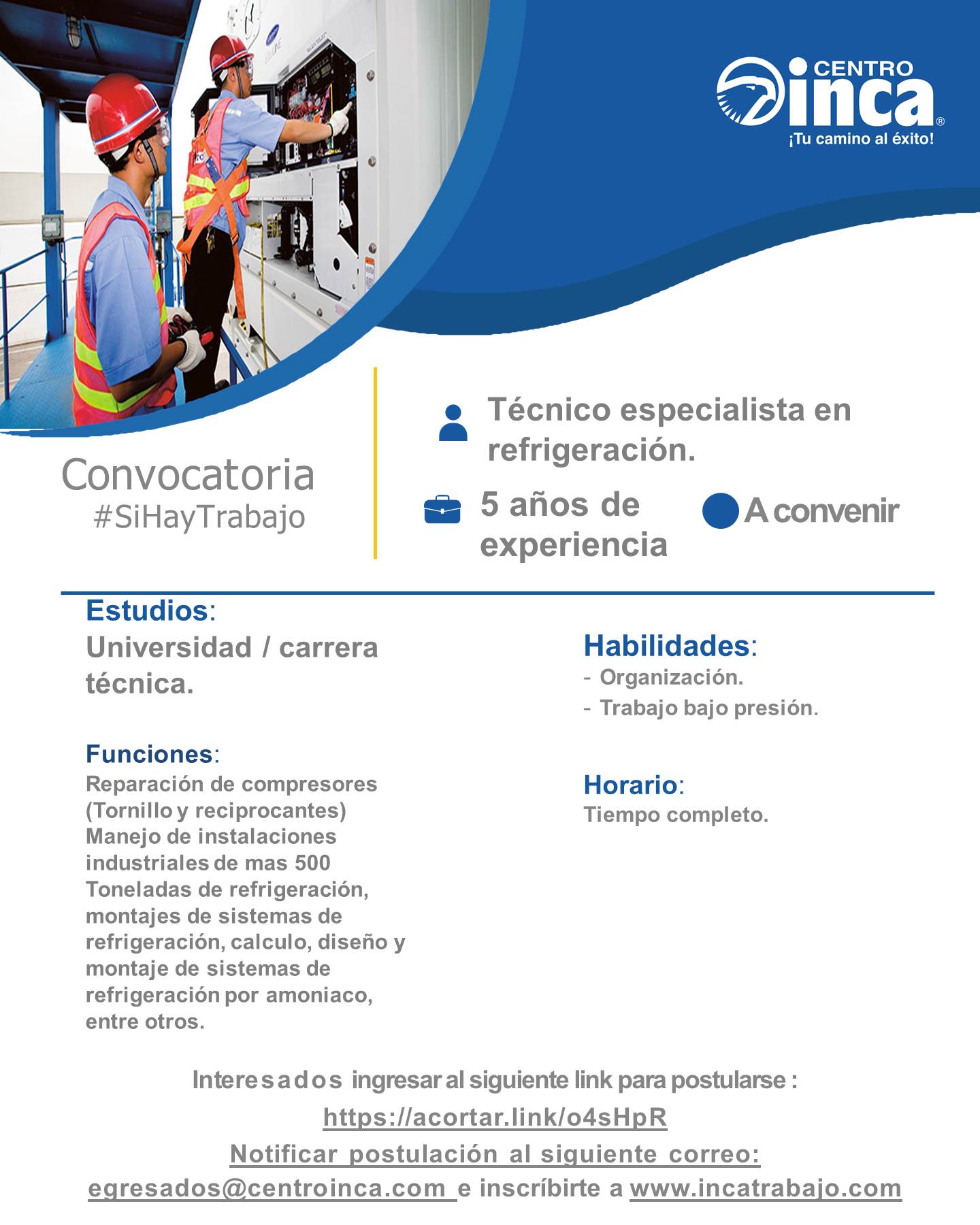 Tec especialista refrigeracion