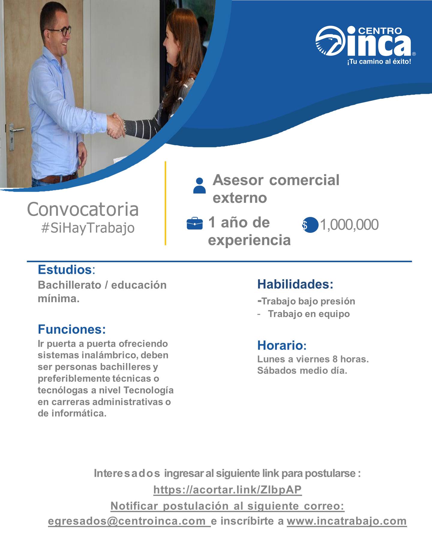 Asesor comercial externo 