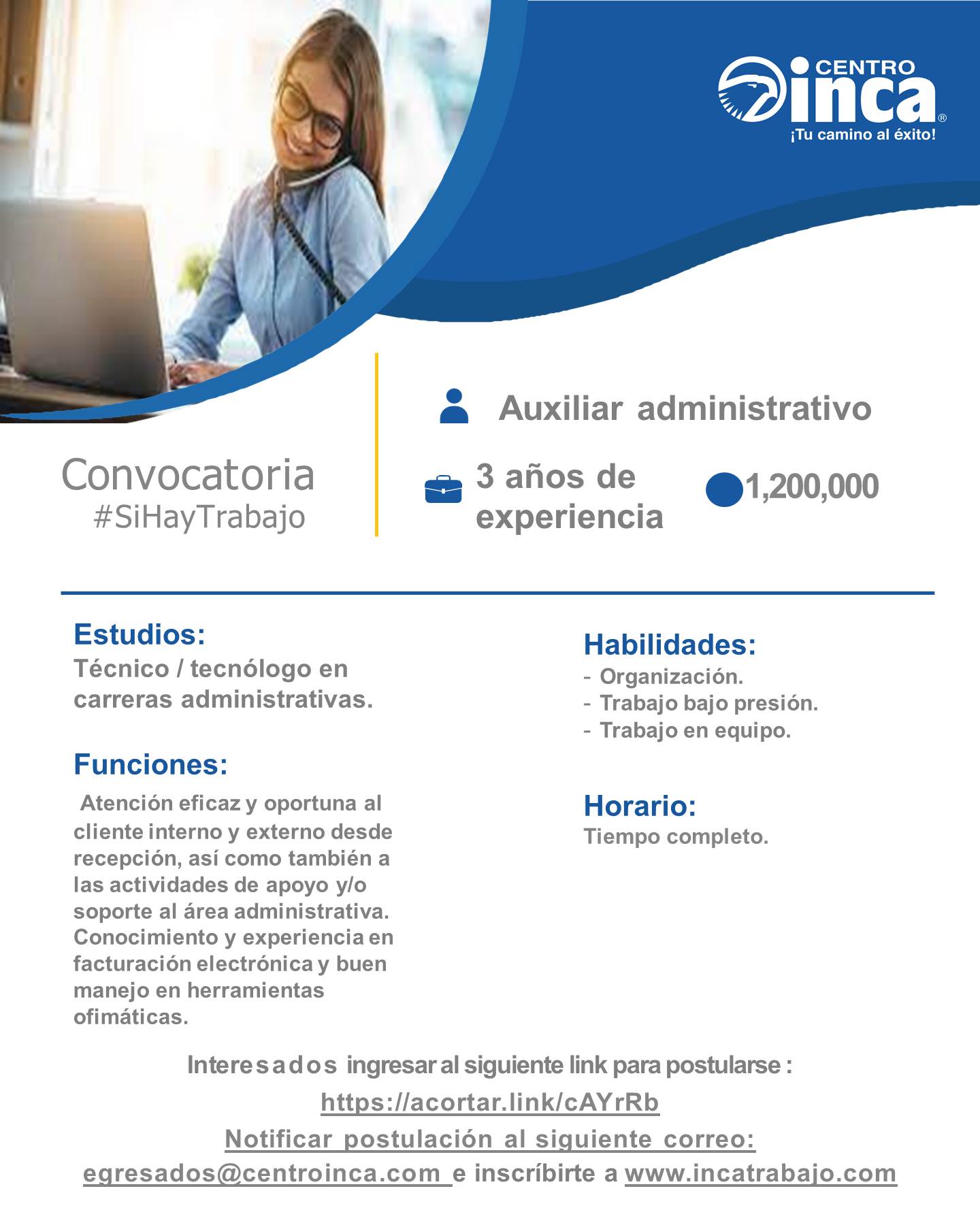 Auxiliar administrativa