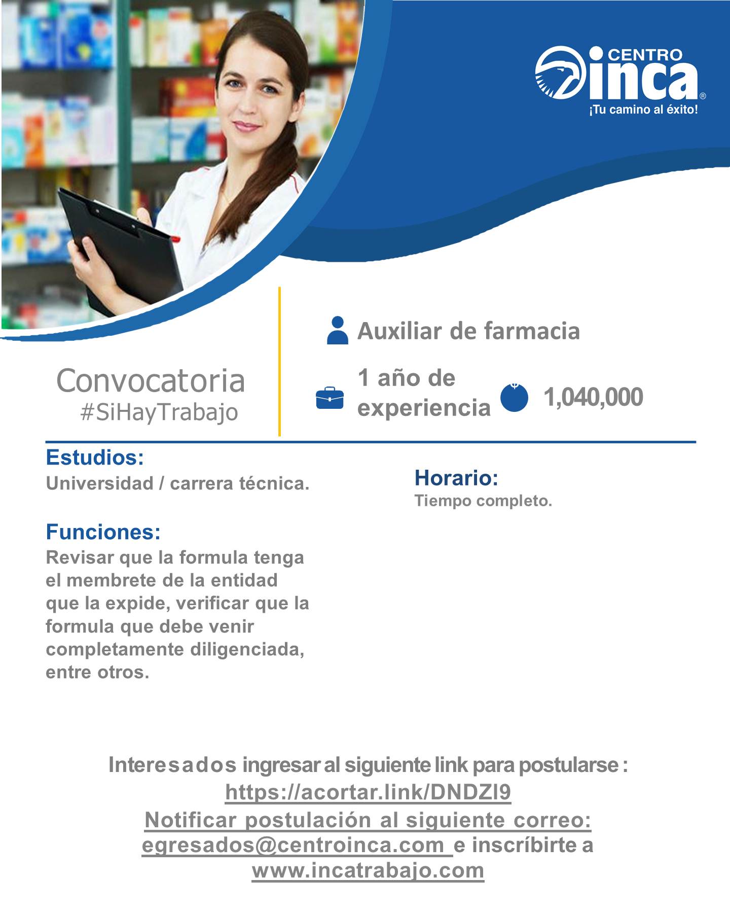 Auxiliar de farmacia