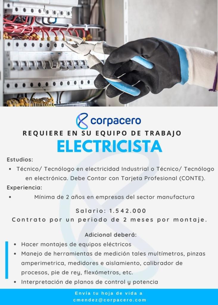 Trabajo si hay electricista